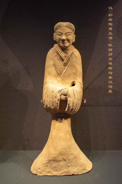 博物馆# #旅行#   文物赏析&mdash;&mdash;汉 彩绘陶男立俑(陕西历史博物馆秦汉