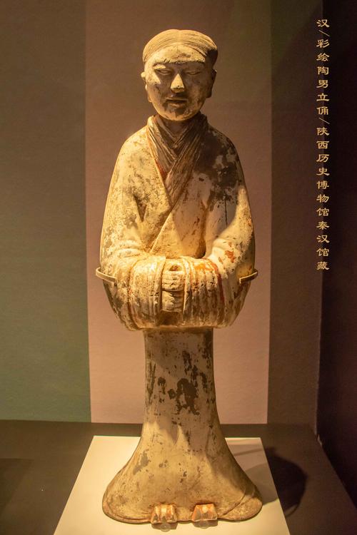 博物馆# #旅行#   文物赏析&mdash;&mdash;汉 彩绘陶男立俑(陕西历史博物馆秦汉